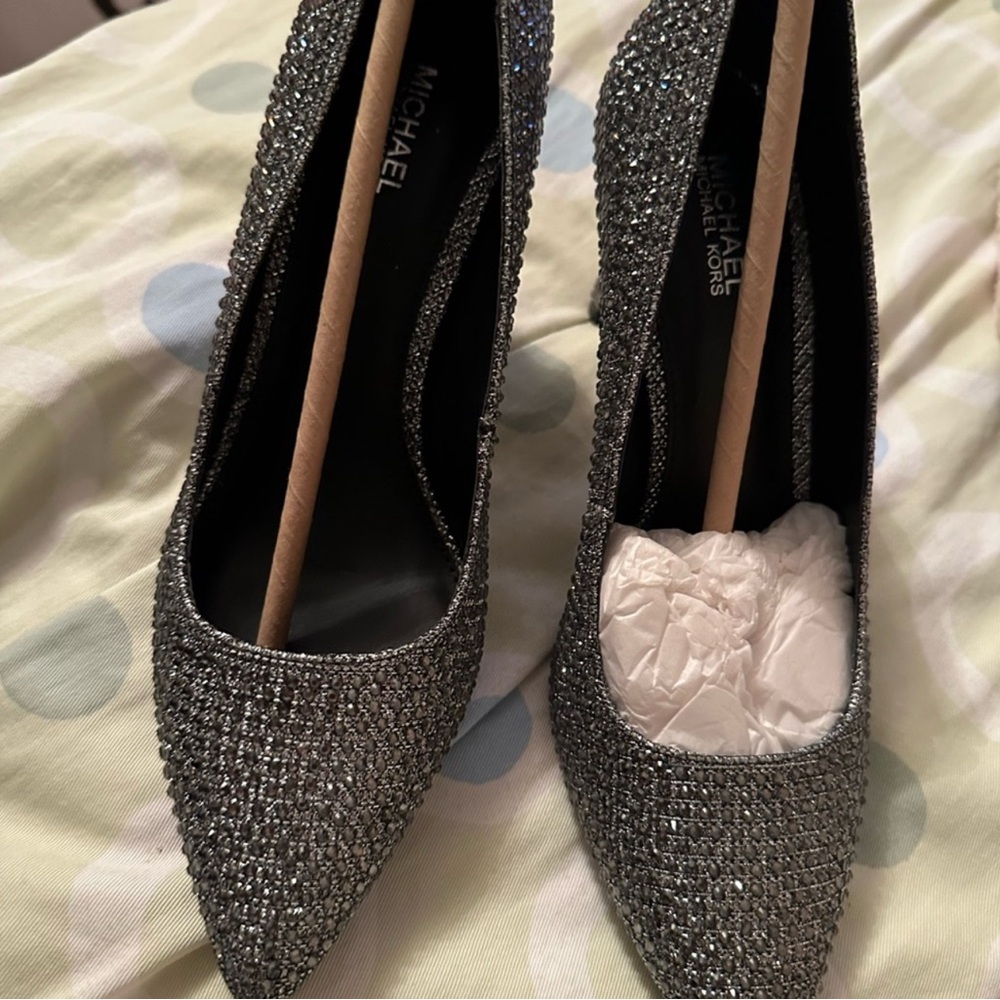 Michael Kors Silver Glitter Women's Shoes